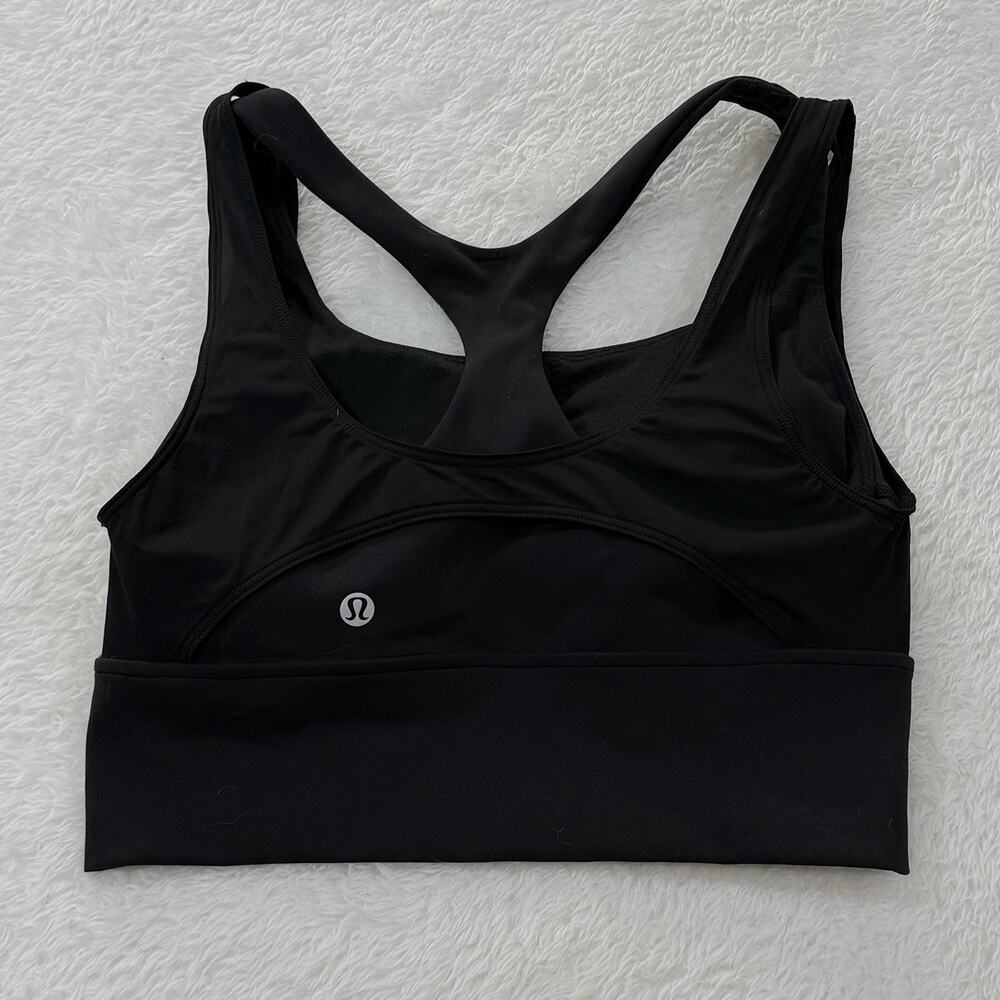 Lululemon Size 4 Wunder Train Mesh Racerback Tank Top Black Athleisure - Picture 3 of 9